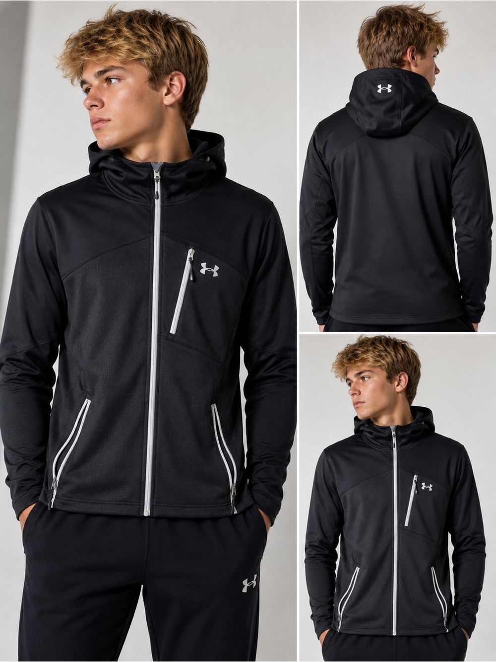Under Armour ColdGear Reactor Jacket Adult Small | Tween Fit | Black